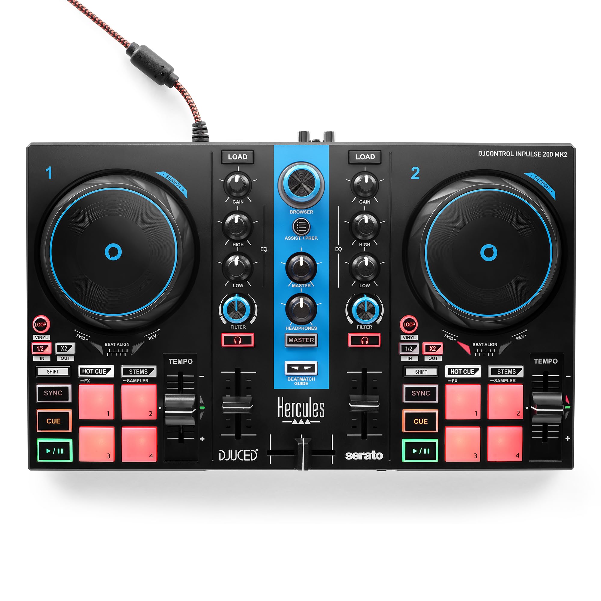 Djcontrol Inpulse 200 Mk2 Arctic Blue